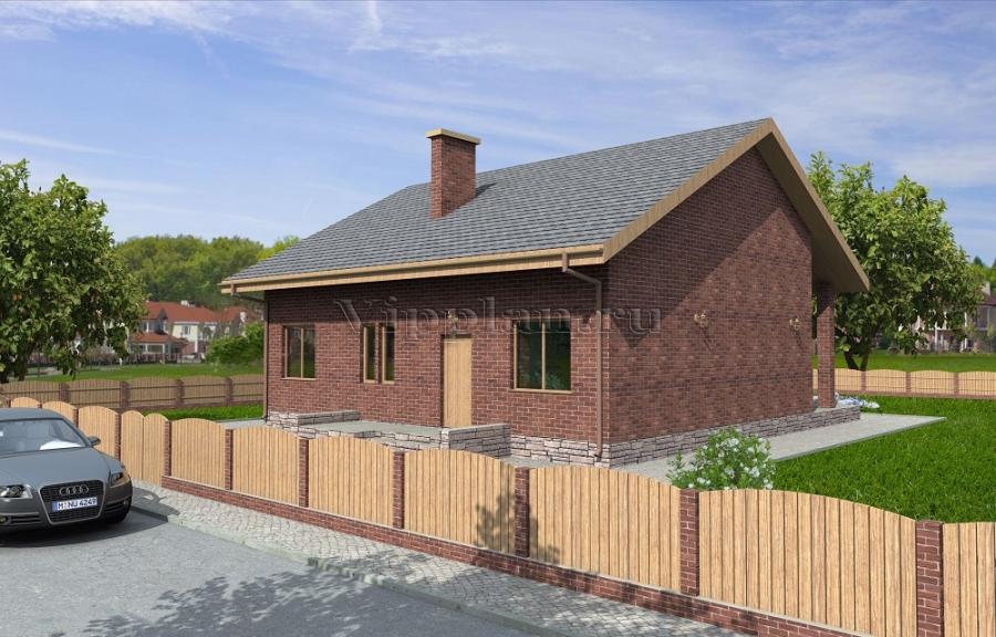 Проект одноэтажного коттеджа