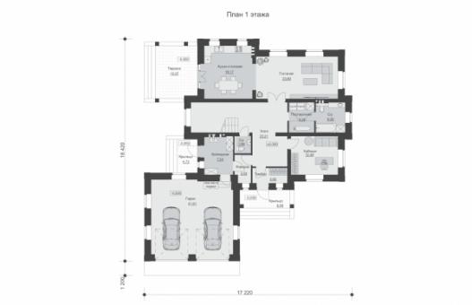 Двухэтажный дом с подвалом, гаражом и четырьмя спальнями