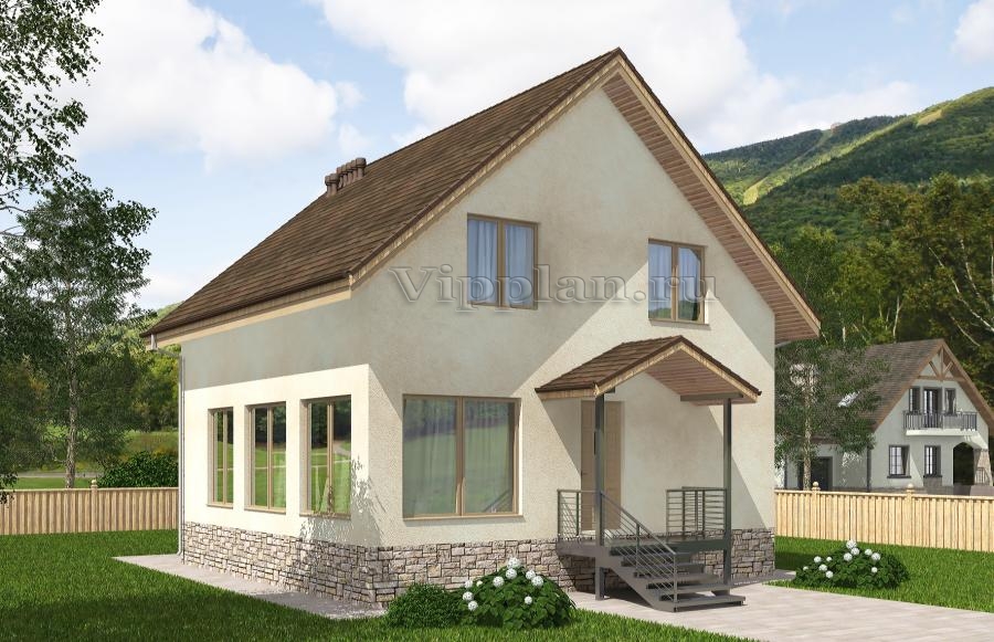 Одноэтажный дом с подвалом и мансардой